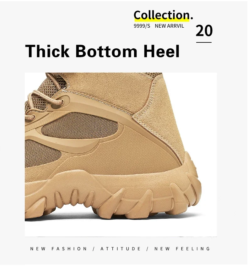 Man Tactical Military Boots Winter Men Work Safty Shoes Special Force Desert Combat Army Boots Outdoor Ankle Hiking Shoes