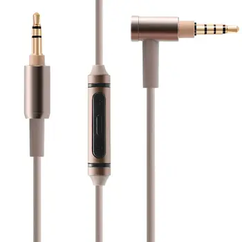 Poyatu MDR100AAP 마이크 케이블 소니 MDR-100A MDR-100AAP 오디오 케이블 Aux 와이어 범용 마이크 원격 코드