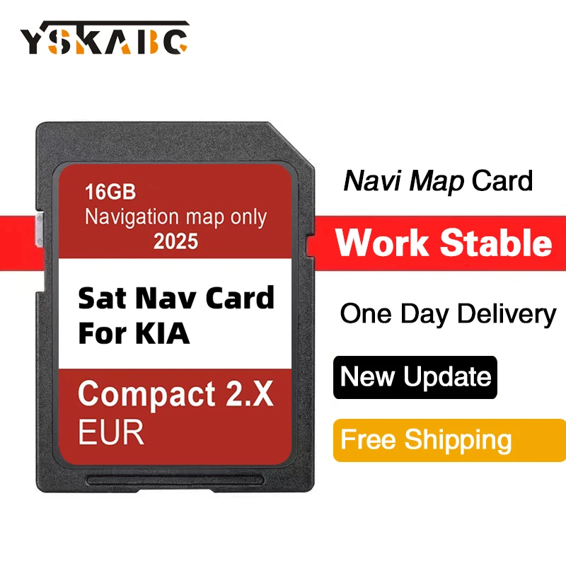 Sat Nav 16GB SD Card Update Maps EU RU UK GPS Navigation for KIA Compact 2.X Venga/Ceed/Sportage/Rio/Picanto/Optima/Sorento