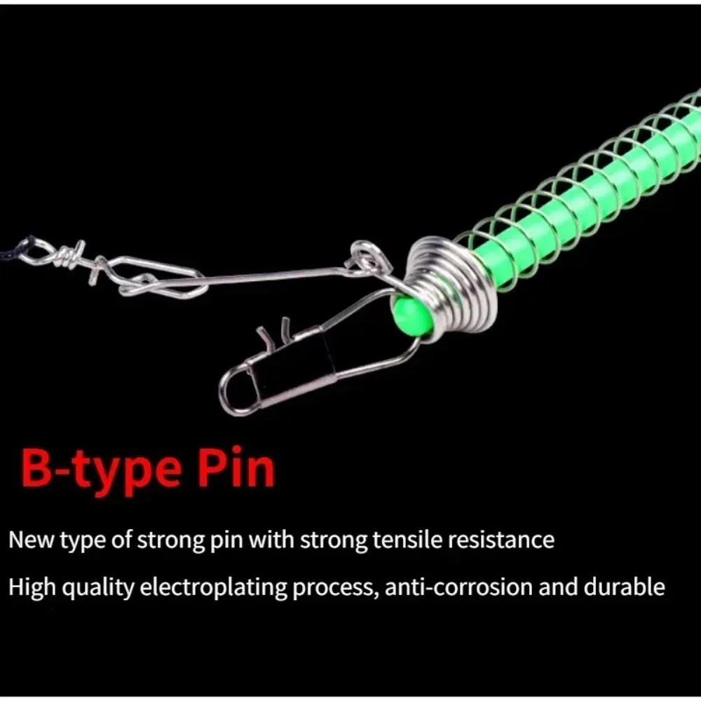 Trigger Mechanism Automatic Fishing Hook Automatic Ejection Spring Loaded Fishing Pole Fixing Spring Bait Holder