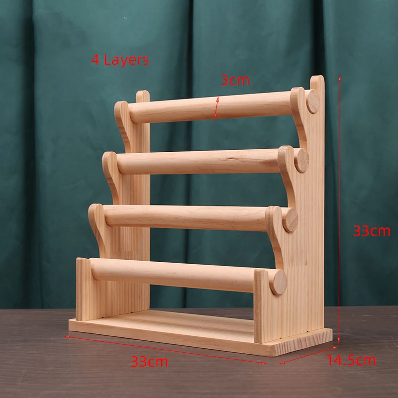 Espositore Gioiili In Legno BENECREAT – 3 Livelli, 15 Ganci, Per Collane, Bracciali, Orecchini