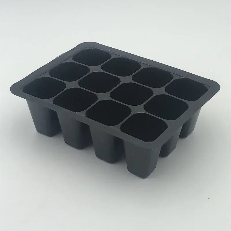 Plastic Seedling Box With 12 Holes 3/6pcs With Sowing And Hole Tray seed starter tray,seedling tray
