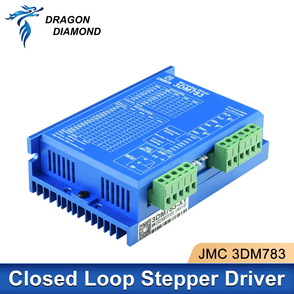 1pc JMC 3상 디지털 스테핑 하이브리드 드라이버 3DM783 1.89-8.26A 57mm 86mm 모터 DC36V-70V 포함