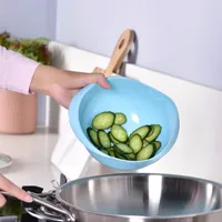 Rice Sieve Plastic Colander Kitchen Drain Basket with Handles Rice Bowl Strainer Strainer Basket Sink Drain Kitchen Tools 4