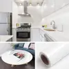 PVC Self Adhesive Wall Paper Shiny  White DIY Decorative Film Furniture Renovation Stickers Kitchen Cabinet Waterproof Wallpaper 4