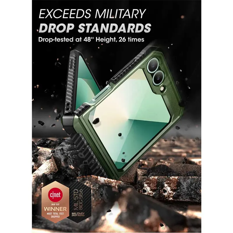 Ultimate Rugged Protective Case with Holster & Kickstand - Enhanced Hinge Protection by SUPCASE