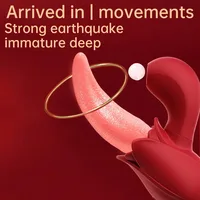 3-in-1-Saug- und Leckstimulator, Klitorismassagegerät, intimes Spielzeug für Damen, vaginale Saugkraft mit ausziehbarer Zunge 2