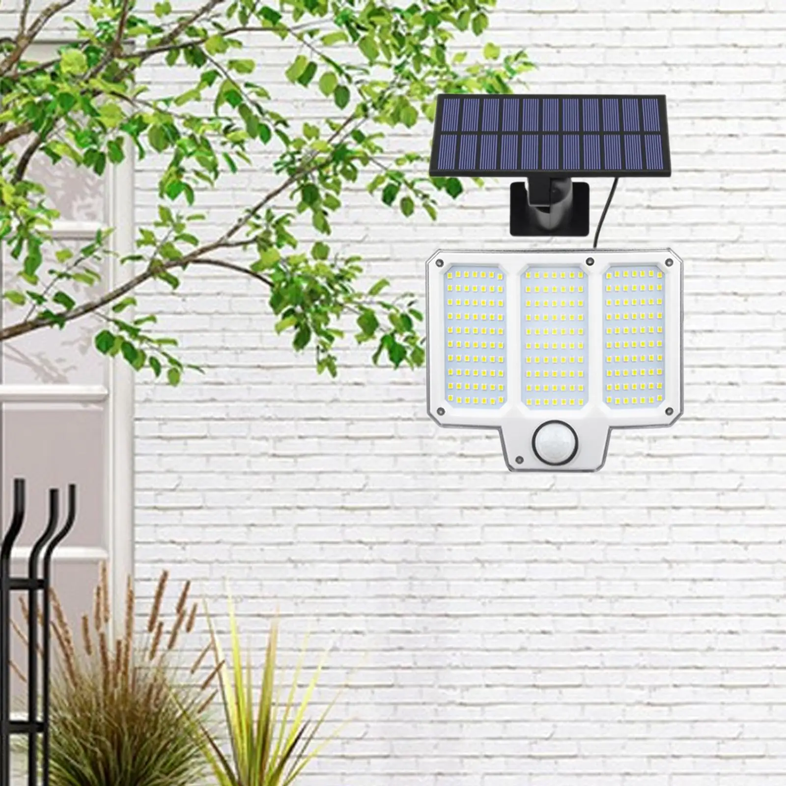 

Solar Wall Lamp Decorative Light with Remote Control Outdoor Solar Light Landscape Light for Porch Walkway Sidewalk Yard Yard
