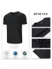 ZengVee 3 Pack Mens Running Shirts, Workout Tops Men Sport Fitness Shirts Gym Tops Men Crew Neck Breathable T-Shirt 5