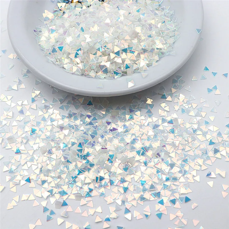 10g20g Transparent Blue Crystal Gold Sequins 3-10mm Star Heart Moon Multishape Sequins DIY Nail Art Decoration Craft Accessories