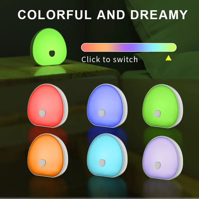 RGB Sleep White Noise Machine with Soothing Sound Touchable Rechargeable LED Night Light Relaxing Audio & Sleep Lamp for Baby 3