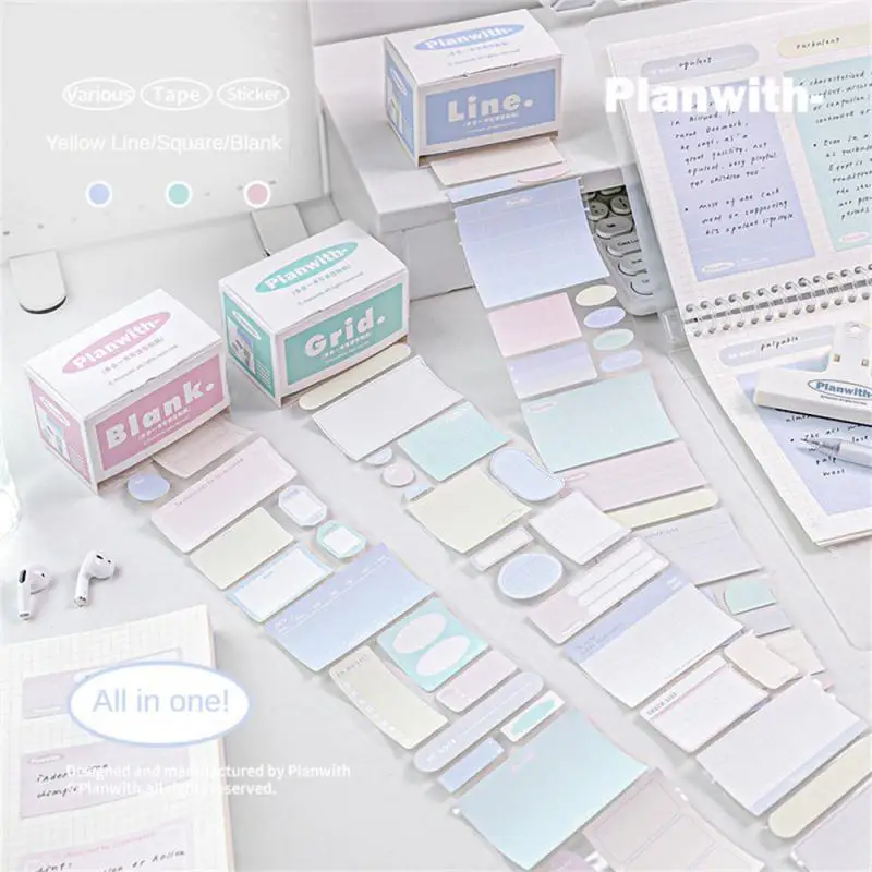 30/Sheets Roll TAPE Dual Purpose Note Roll Creative DIY Pull-out Memo Pad Sticky Notes Student Supplies Stationary