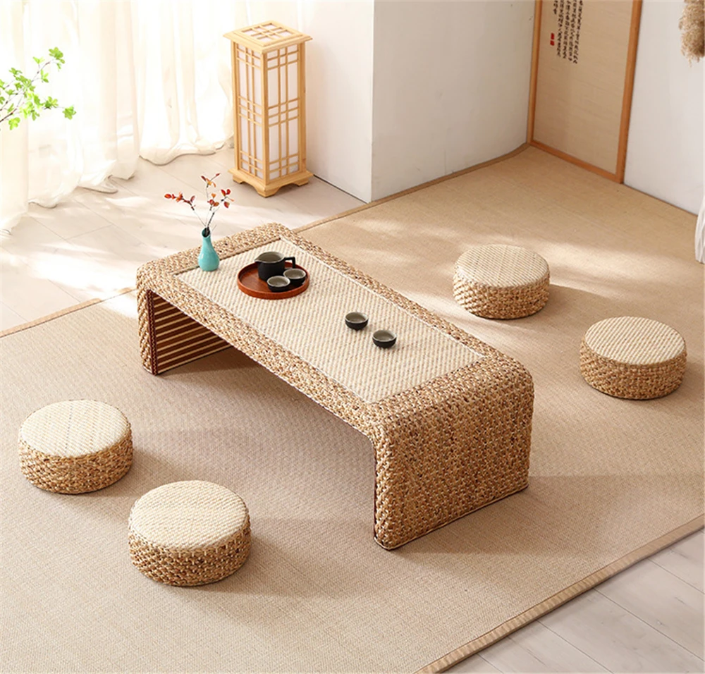Simple Living Room Furniture Coffee Tables Modern Apartment Bedroom Rattan Endtable Creative Household Dormitory Bedside Table