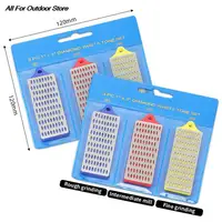 3pcs 240 360 500 1000 Grit Stone Backing Whetstone Block For Ski Edges DMD Diamond Sharpening Hone Set Skiing Sharpeners 1