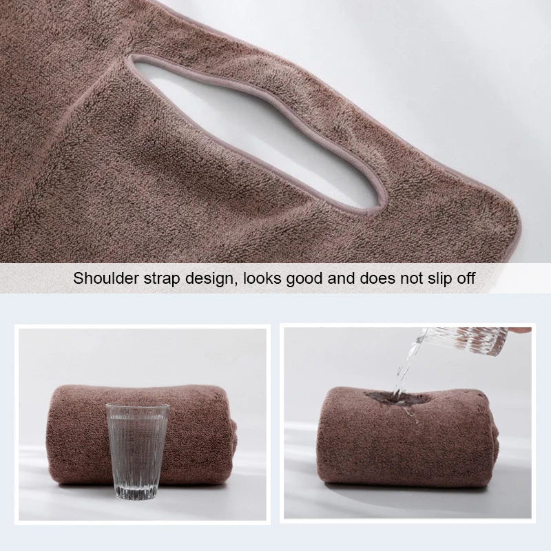 Bamboo Fiber Wearable Bathrobe for women