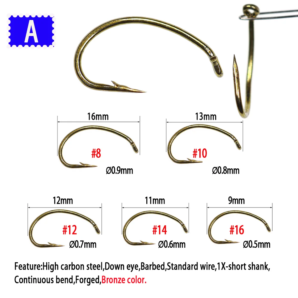 Hook Fly Tying Nymph Hooks, Fish Hooks Fly Tying