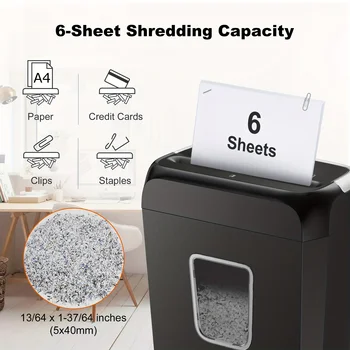 6-Sheet Cross-Cut Paper Shredder 1