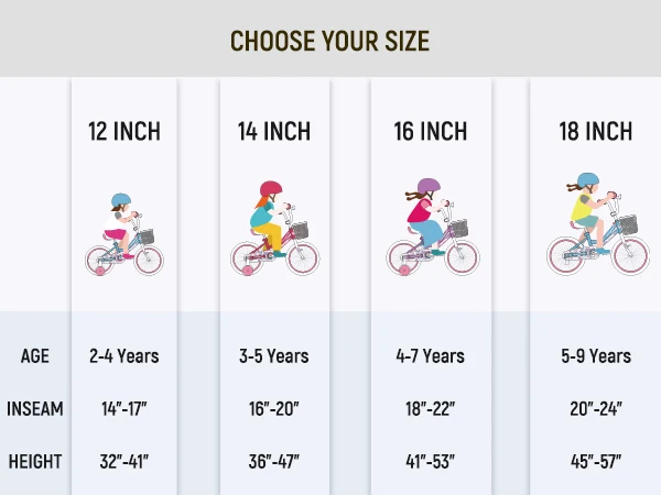 US warehouse Colorful Girls Bike with Basket & Training Wheels 12 14 16 18 Inch Kids Bike Foot Brake Child Children Bicycle