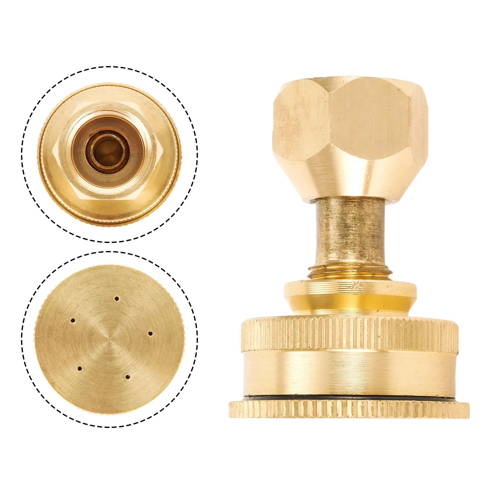 

Adjustable and Durable Brass Sprayer Nozzle M14 5 Hole Atomizing Spray Fitting Suitable for Gardens and Agricultural Production