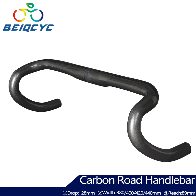 

Carbon Fiber Road Handlebars Bicycle Bent Bar bike parts and accessories 380/400/420/440mm Carbon fiber road bars