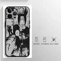 Uchiha Itachi Black Soft Anime Phone Cover Case - iPhone 12 Mini (Mix01)