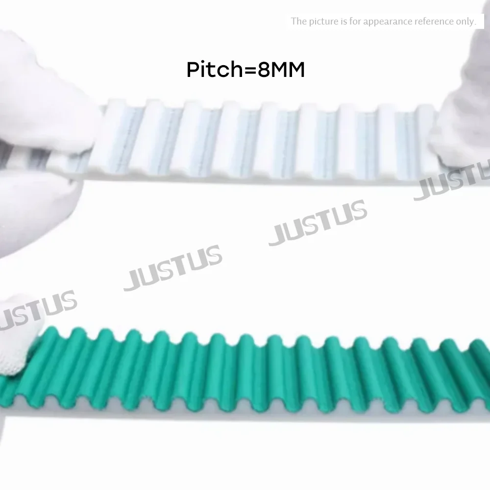 HTD 8M PU 오픈 벨트 두 가지 색상 너비: 15/20/25/30/40/50mm 3D 프린터 등을 위한 폴리우레탄 타이밍 벨트