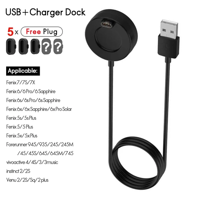 Garmin Watch Charger Zacro Charger Dock Compatible With Garmin