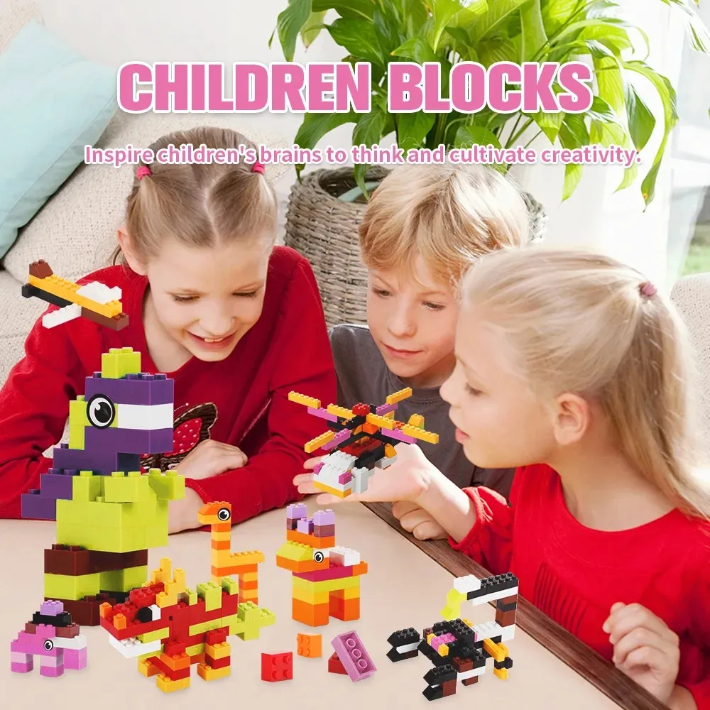 Kids DIY Building Blocks Set Toys Urban Classic Building Blocks Assembled Educational Toys for Boys Girls Christmas Gift construction blocks,building blocks