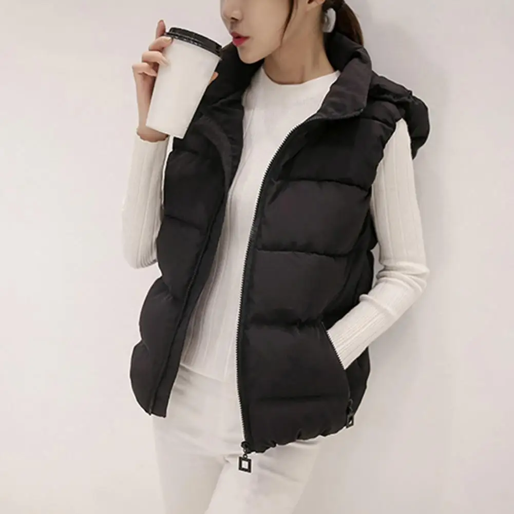 Gilet Long Femme ZhushuGG - Doudoune Capuche Sans Manches