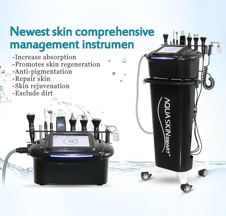 

Korea Import 10 in 1 Multifunction Ultrasound Facial Care Scrubber Microcurrent Hydro Dermabrasion Machine Galvanic Device