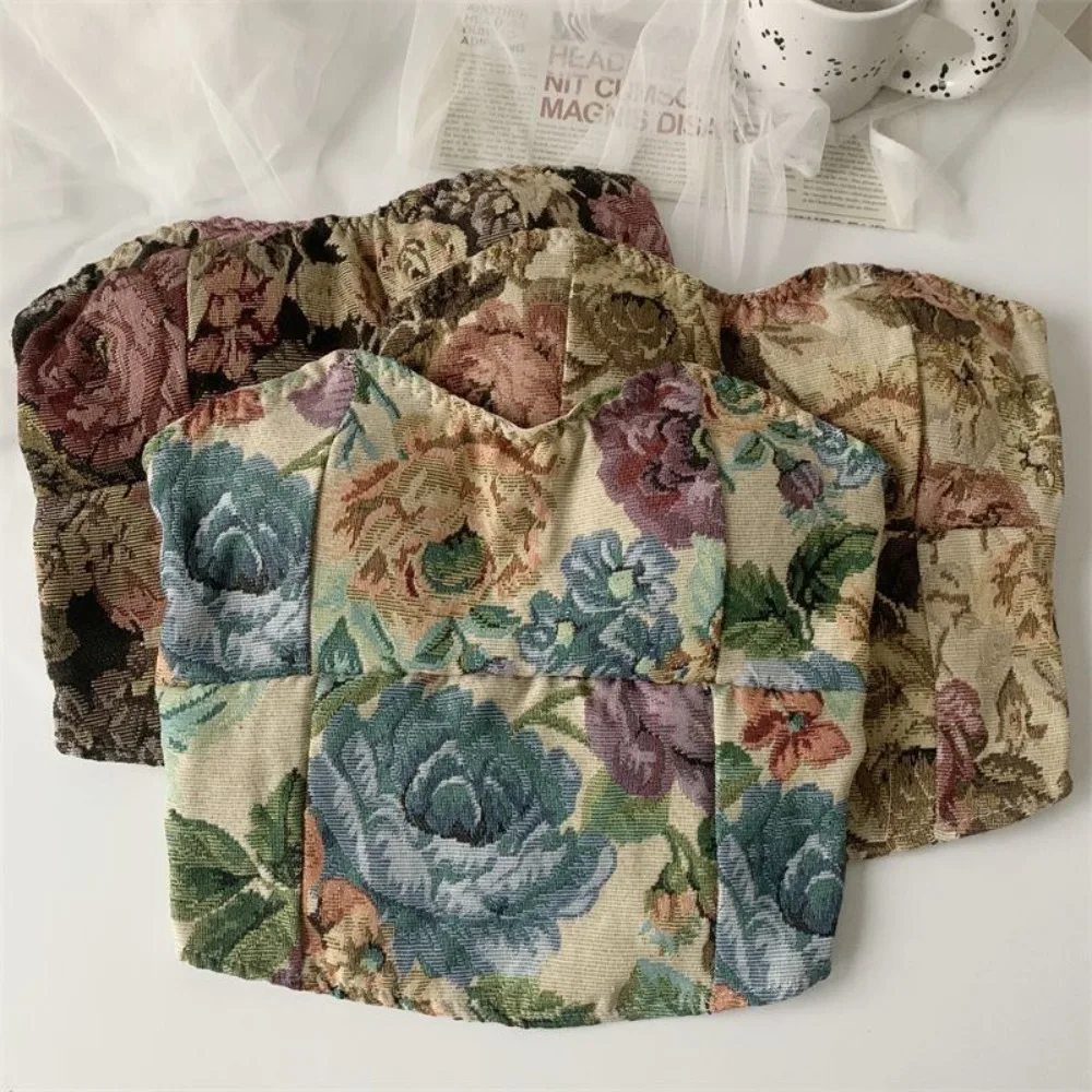 Polyester Summer Camisole Sleeveless Spice Girls Tube Top