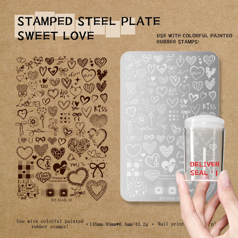 Floral Lace & Butterfly Nail Art Stamping Kit