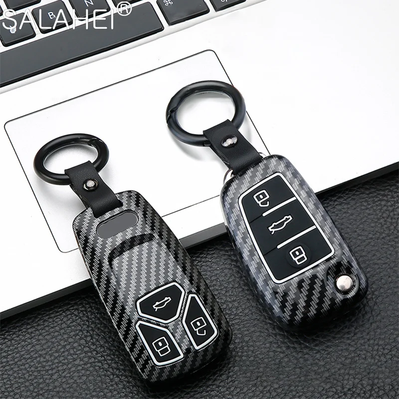 

Car Key Case Cover Shell Fob Bag For Audi A1 A3 8P A4 A5 A6 C7 A7 S3 S7 S8 R8 Q2 Q3 Q5 Q7 Q8 SQ5 TT RS3 RS6 Keychain Accessories
