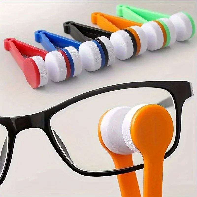 5/10pcs Glasses Cleaning Set - Portable Travel Package with Microfiber Cloth and Double Sided Brush To Keep Glasses Flawless