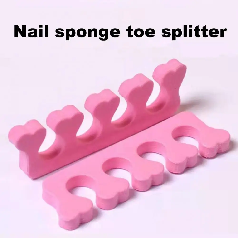 Safe  Toe Separator Reusable Pedicure Toe Soft Foam Relaxing Separators Good Ductility Lightweight Toe Stretcher for Female