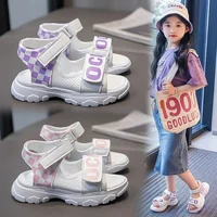 Sandales pour enfants filles été 2025 nouvelle mode à semelles souples filles chaussures de plage CuHK enfants sandales de sport antidérapantes 4