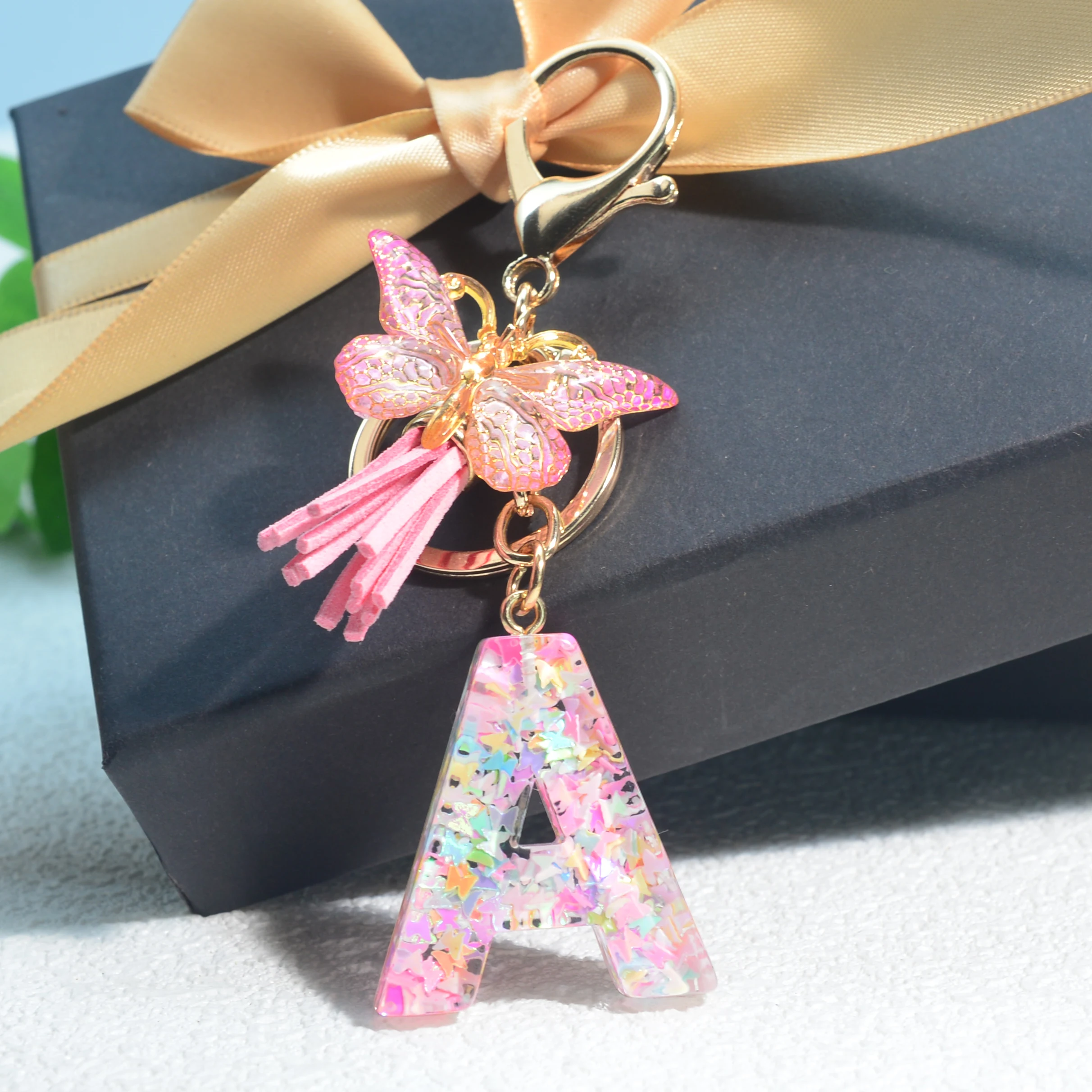 Llavero Personalizado Para Boda, Bautizo O Comunión Con Inicial Y Nombre
