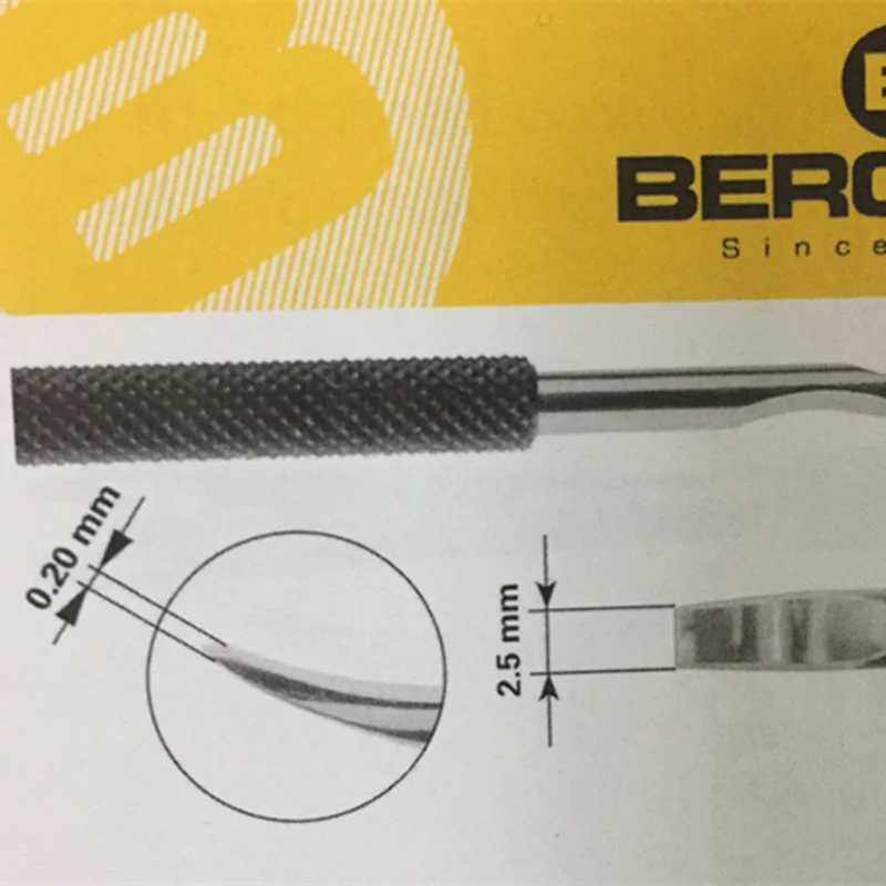 KD89 Bergeon 30027 - para dźwigni igiełkowych ze stali hartowanej i aluminium, żółte, żółte