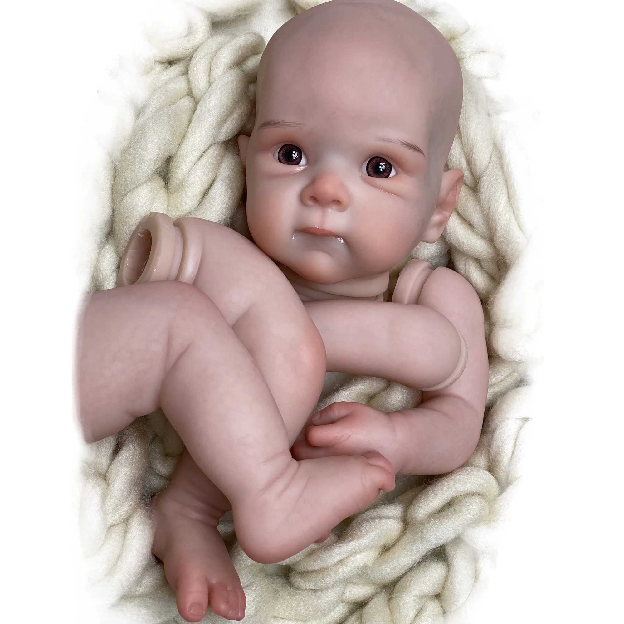 45CM Bettie Bebê Reborn Doll Kits Genesis Artist Paint Newborn Baby