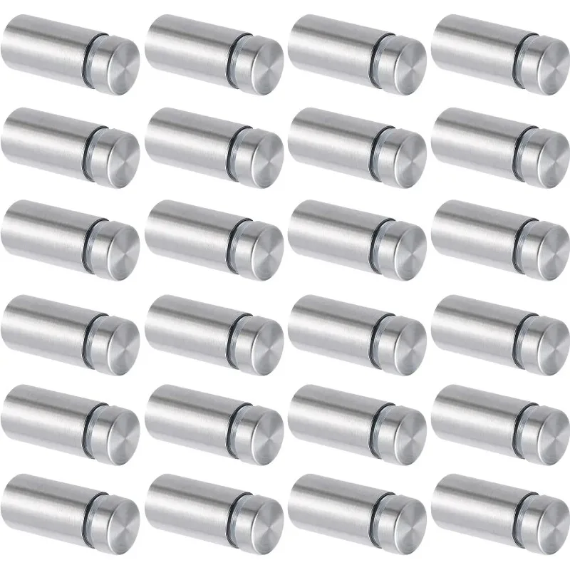 20pcs Advertising Nails 12x20/25/25mm Stainless Steel Screws for Wall Mount Glass/Acrylic Sign Standoff Fixing Screws 2030