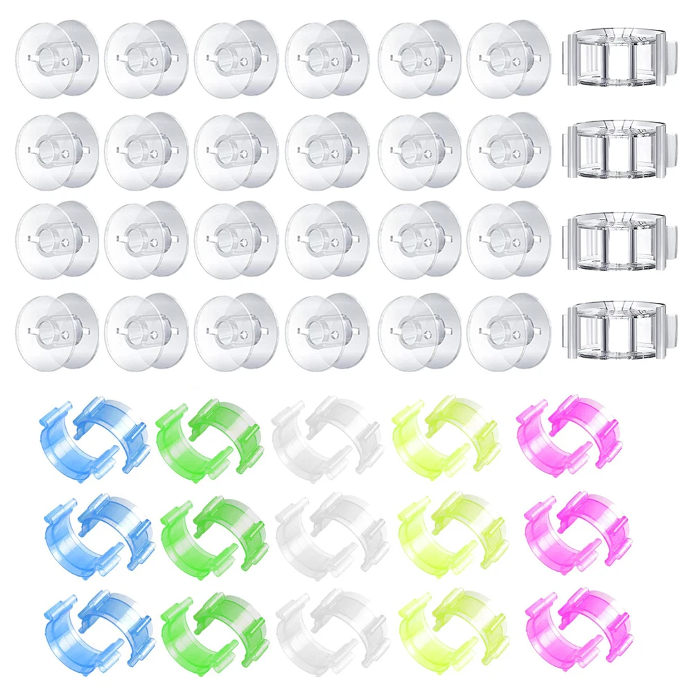 

40PCS Sewing Bobbin Small Clips Bobbin Holder with Sewing Bobbin Sewing Machine Accessories for DIY Thread Spool Organizing
