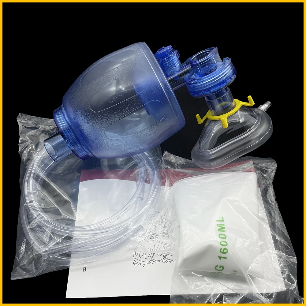 Simple Breathing Apparatus Manual PVC Rescscitator Regulation Pulmonary