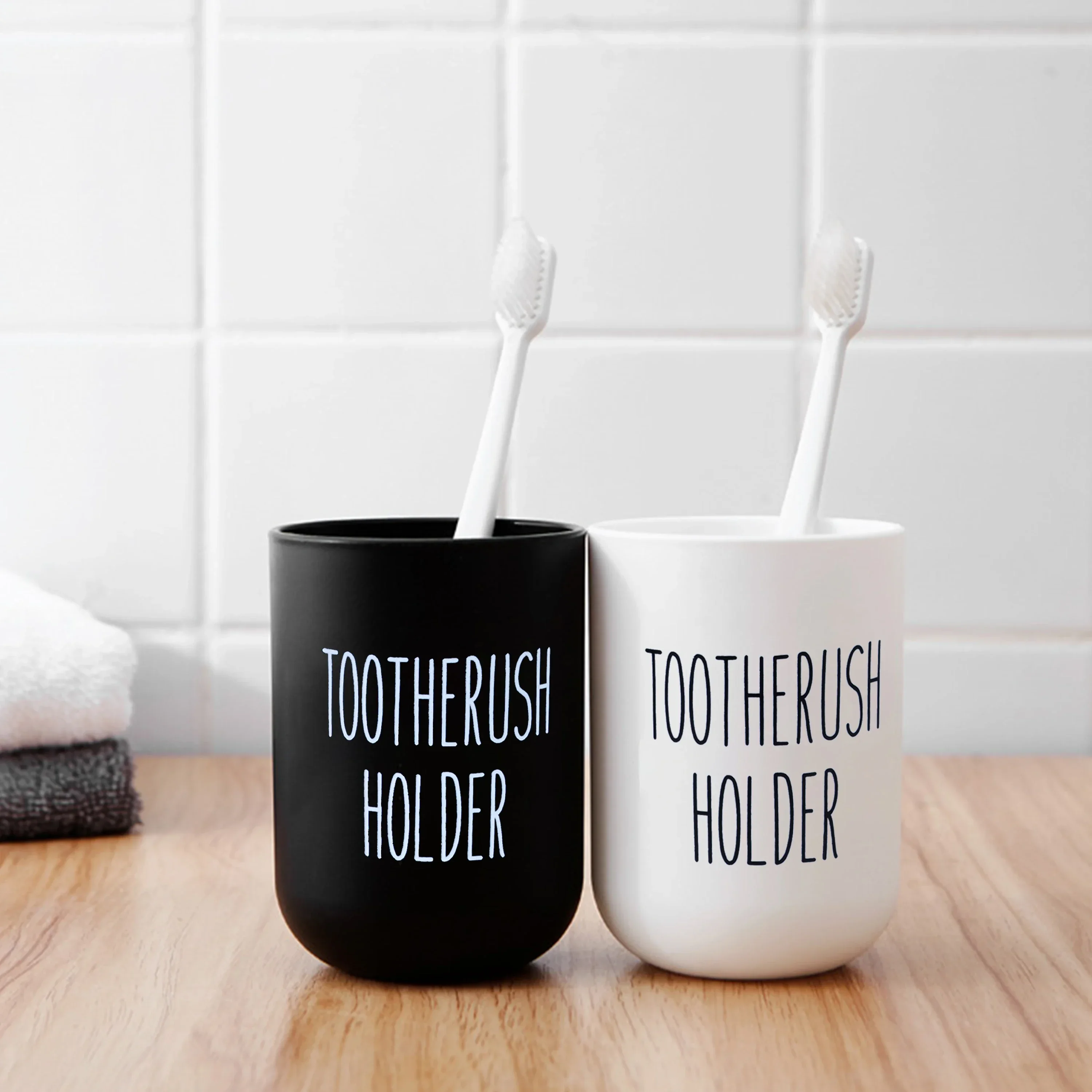 

1pcs Toothbrush Holder Cups Plastic Tooth Brushing Reusable Portable Mouthwash Cup for Drinking Rinsing Vanity Toothpaste Travel