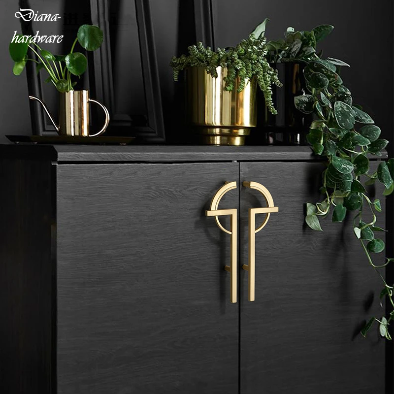 Cabinet Door Handle Kitchen Bedroom Bathroom Shoe Cabinet Drawer Pulls Furniture Handles