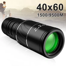 

40X60 HD Optics Telescope BAK4 Pocket Telescope Night Vision Monocular Portable High Power Telescope For Hunting Bird Watching