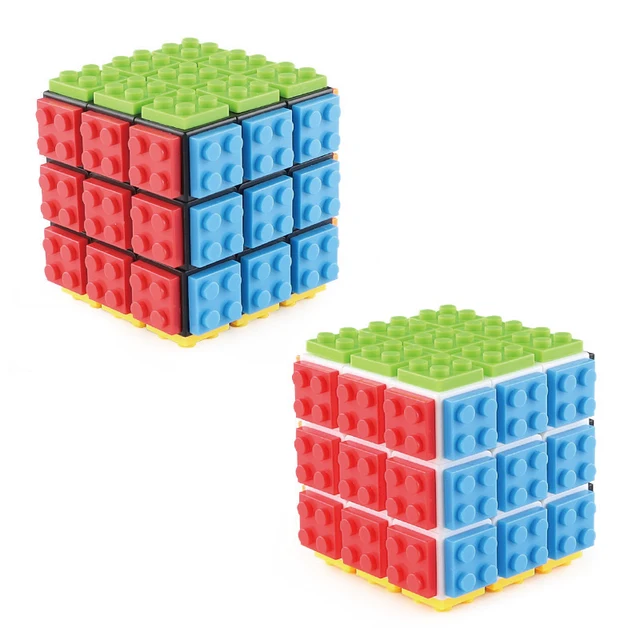 Building Blocks Cube Puzzle Decompression Fidget Toy Magic Cube Intelligence Assembled Puzzle Educational Toy For Children Gift 4