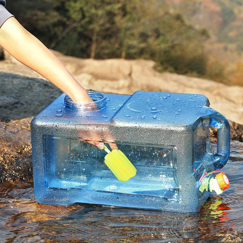 15/18/19/20/22/24/25L Car Water Bucket Large Capacity Drinking Water Bucket with Faucet Portable Car Driving Pure