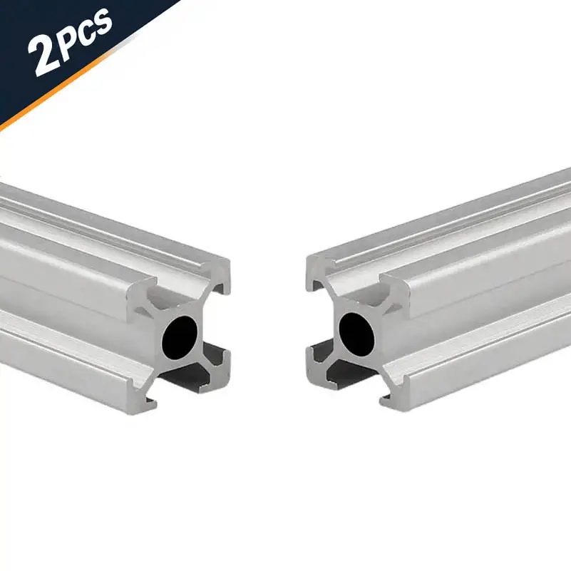 2Pcs 2020 2040 2060 2080 Aluminum Profile 100 200 300 350 400 450 500 550 Linear Rail Extrusion EU Standard CNC 3D Printer Part image 9