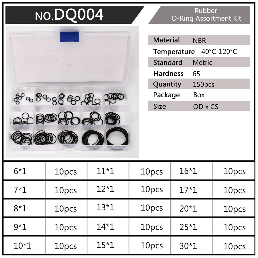 150pcs PCP Paintball Airsoft NBR Rubber Gasket Replacements Sealing O-rings Kit OD 6mm-30mm Millimeters CS 1mm 1.5mm 1.9mm 2.4mm