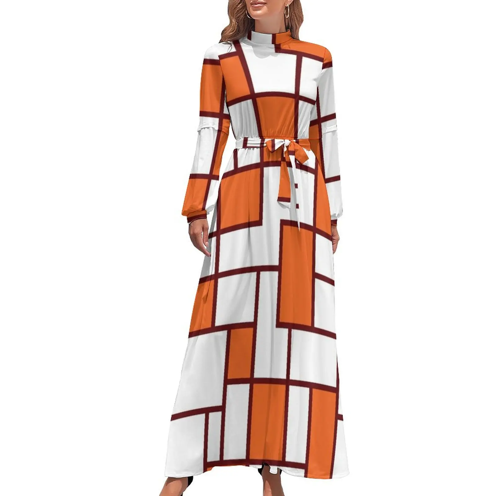 

Blacksburg - Retro Rectangle Long Dress luxury woman evening dress dress for women dresses for woman 2024 for women 2024